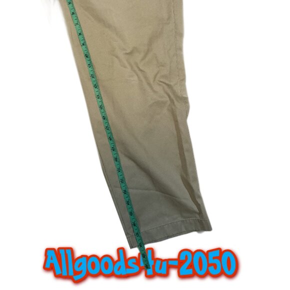 L.L. Bean Khaki Chino Pants Women’s Size 18R Cotton Casual Workwear - Picture 6 of 9